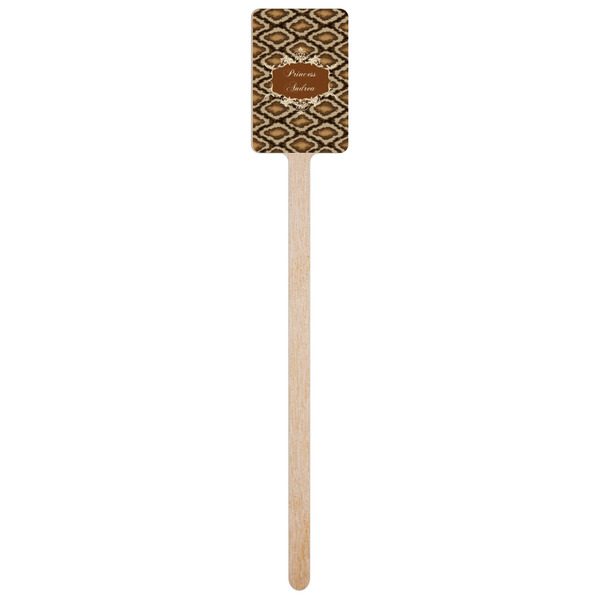 Snake Skin Wooden 6.25" Stir Stick - Rectangular - Single Stick