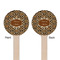 Snake Skin Wooden 6" Stir Stick - Round - Double Sided - Front & Back
