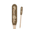 Snake Skin Paddle Wooden Food Picks - Single Sided (Personalized)