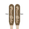 Snake Skin Wooden Food Pick - Paddle - Double Sided - Front & Back