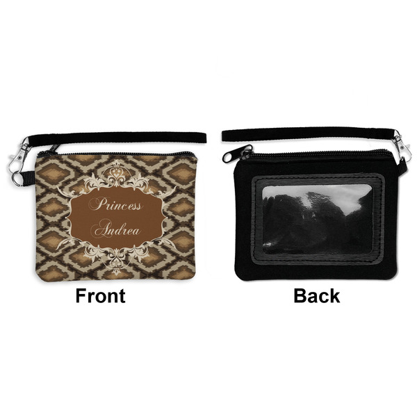 Snake Skin Wristlet ID Cases - Front & Back