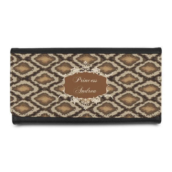 Custom Snake Skin Leatherette Ladies Wallet (Personalized)