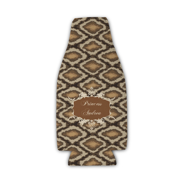 Custom Snake Skin Zipper Bottle Cooler (Personalized)