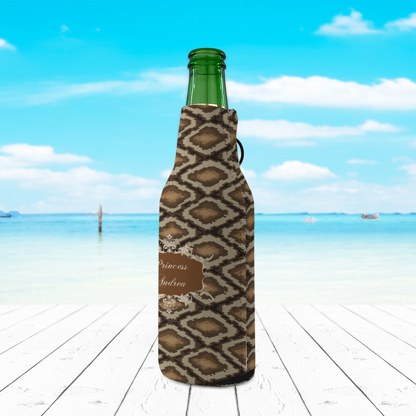 Snake Skin Zipper Bottle Cooler - LIFESTYLE