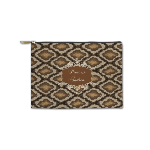 Custom Snake Skin Zipper Pouch - Small - 8.5"x6" (Personalized)