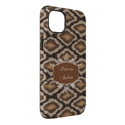 Snake Skin iPhone Case - Rubber Lined - iPhone 14 Plus (Personalized)