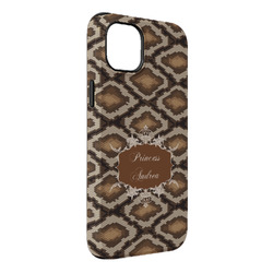 Snake Skin iPhone Case - Rubber Lined - iPhone 14 Pro Max (Personalized)