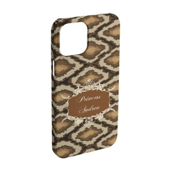 Snake Skin iPhone Case - Plastic - iPhone 15 (Personalized)