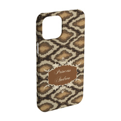 Snake Skin iPhone Case - Plastic - iPhone 15 Pro (Personalized)
