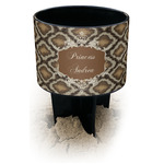 Snake Skin Black Beach Spiker Drink Holder (Personalized)