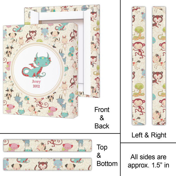 Chinese Zodiac 11x14 - Canvas Print - Approval