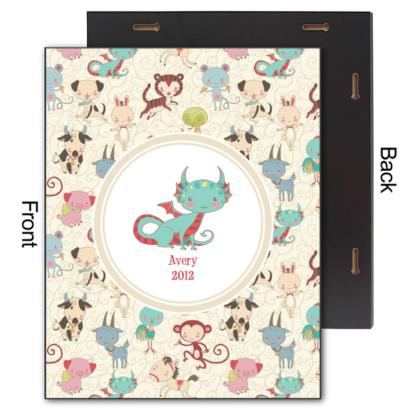 Chinese Zodiac 11x14 Wood Print - Front & Back View