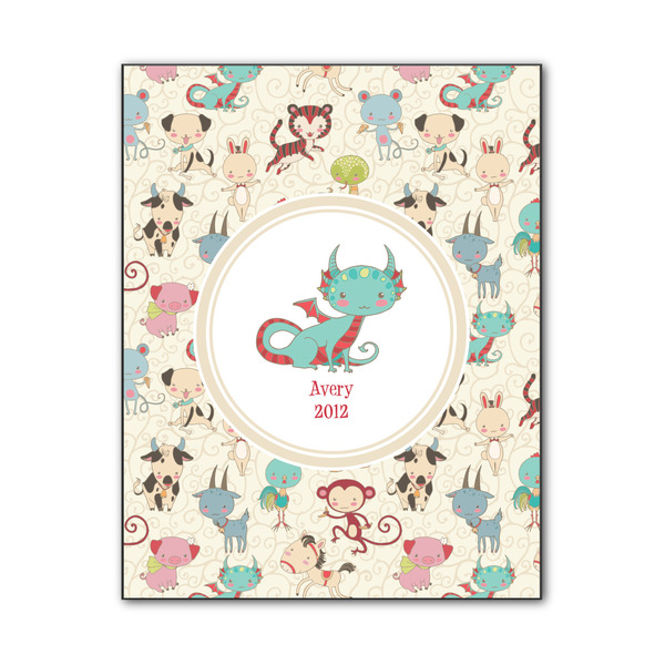 Custom Chinese Zodiac Wood Print - 11x14 (Personalized)
