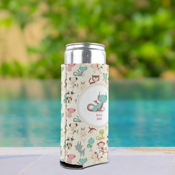 Chinese Zodiac Can Cooler - Tall 12oz - In Context