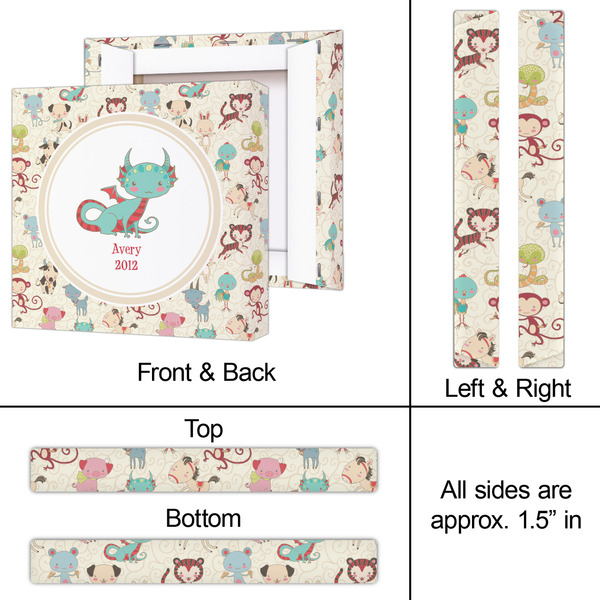 Chinese Zodiac 12x12 - Canvas Print - Approval