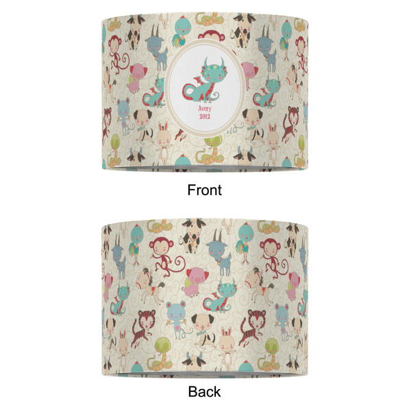 Chinese Zodiac 16" Drum Lampshade - APPROVAL (Fabric)