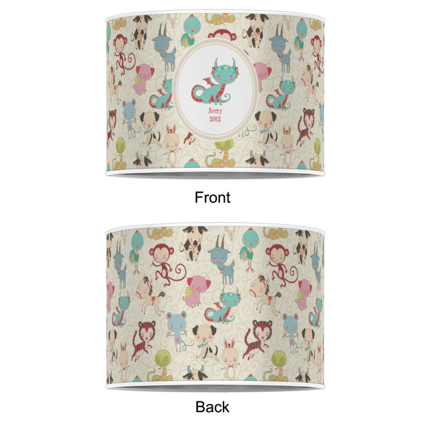 Chinese Zodiac 16" Drum Lampshade - APPROVAL (Poly Film)