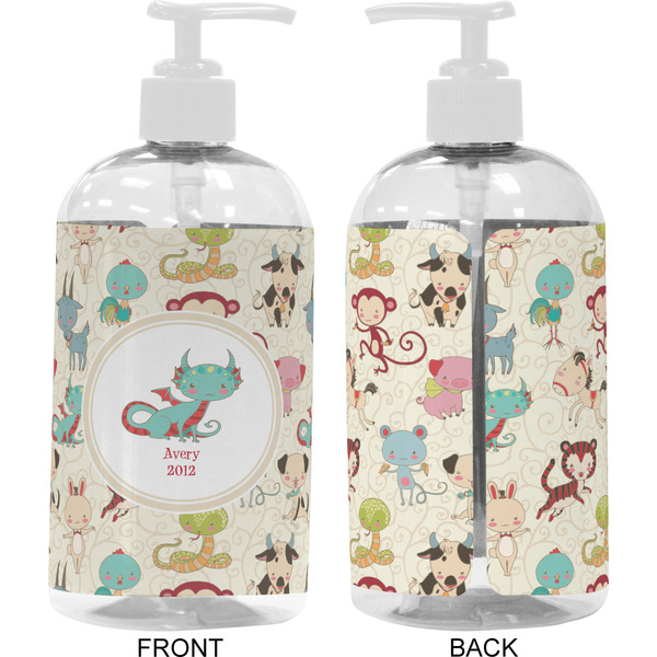 Chinese Zodiac 16 oz Plastic Liquid Dispenser- Approval- White
