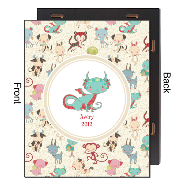 Chinese Zodiac 16x20 Wood Print - Front & Back View