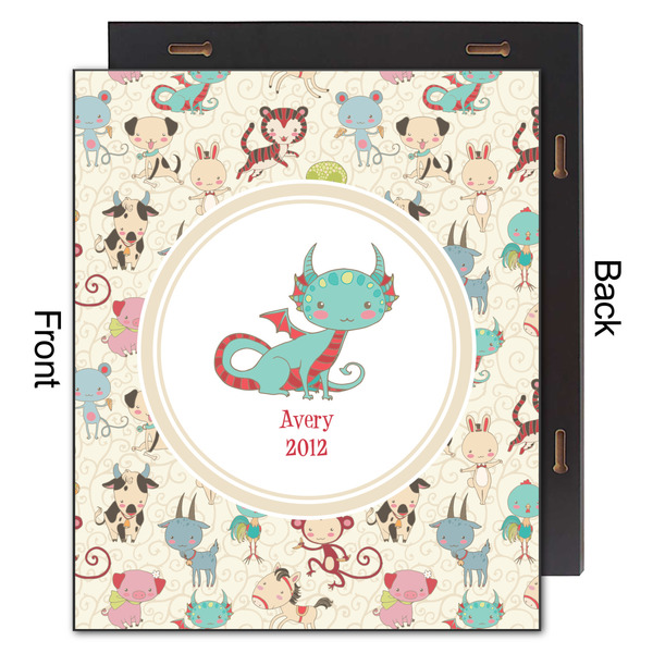 Chinese Zodiac 20x24 Wood Print - Front & Back View