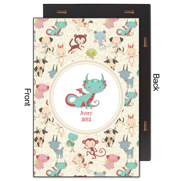 Chinese Zodiac 20x30 Wood Print - Front & Back View