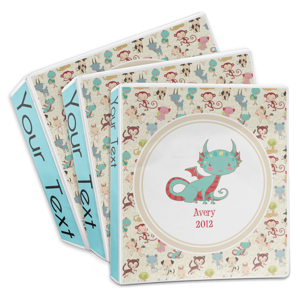 Custom Chinese Zodiac 3-Ring Binder (Personalized)