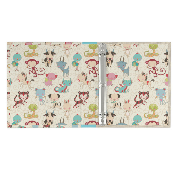 Chinese Zodiac 3 Ring Binders - Full Wrap - 1" - OPEN INSIDE