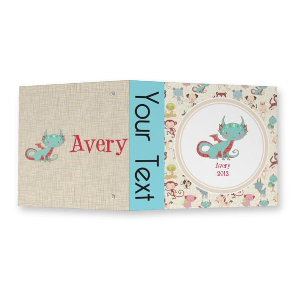 Chinese Zodiac 3 Ring Binders - Full Wrap - 2" - OPEN OUTSIDE