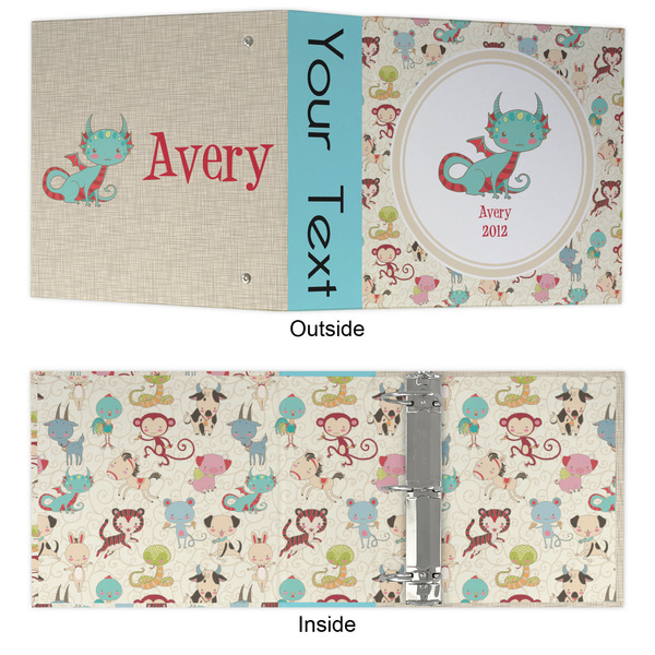 Chinese Zodiac 3 Ring Binders - Full Wrap - 3" - APPROVAL