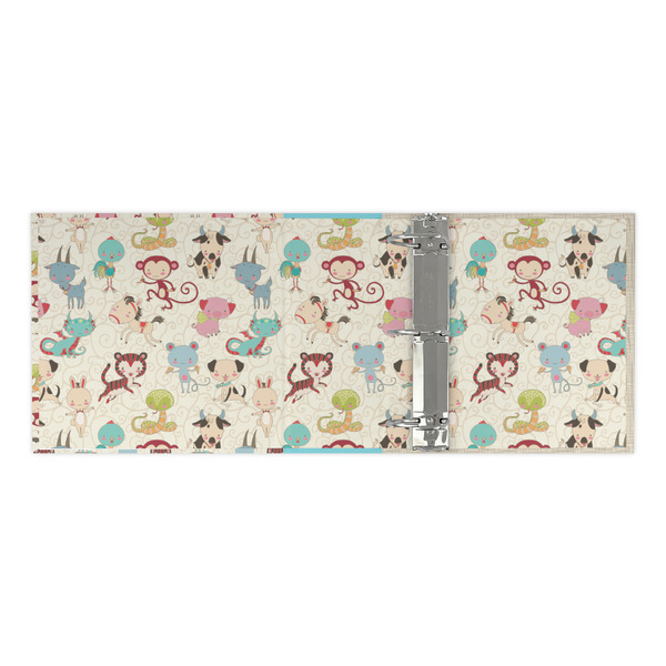 Chinese Zodiac 3 Ring Binders - Full Wrap - 3" - OPEN INSIDE