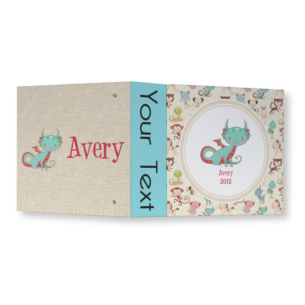 Chinese Zodiac 3 Ring Binders - Full Wrap - 3" - OPEN OUTSIDE