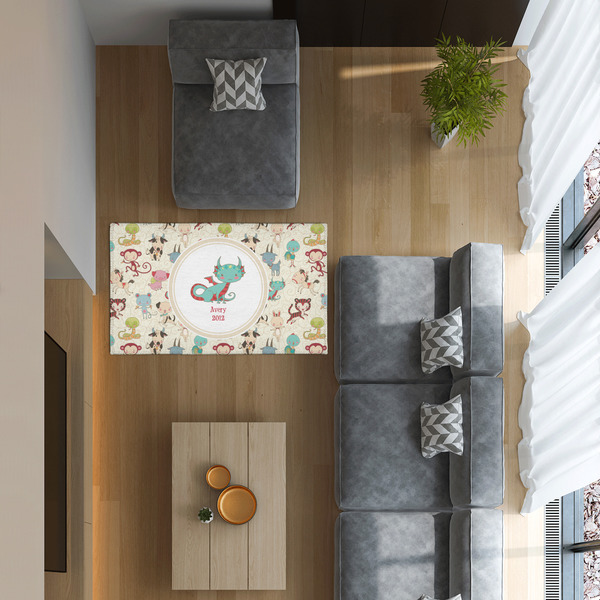 Chinese Zodiac 3'x5' Indoor Area Rugs - IN CONTEXT