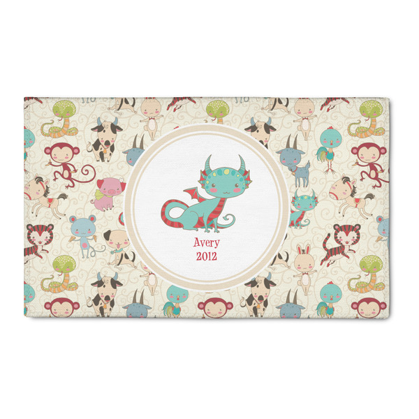 Custom Chinese Zodiac 3' x 5' Patio Rug (Personalized)