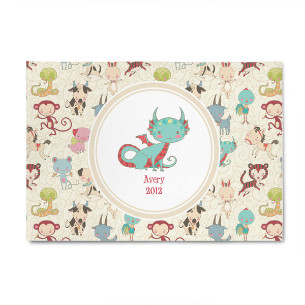 Custom Chinese Zodiac 4' x 6' Patio Rug (Personalized)
