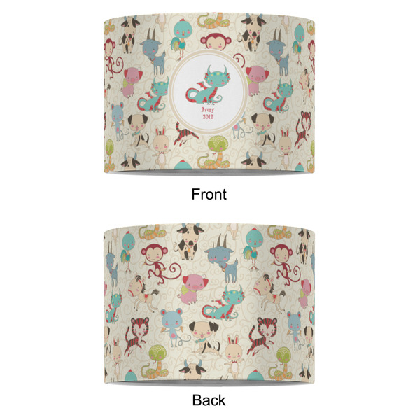 Chinese Zodiac 8" Drum Lampshade - APPROVAL (Fabric)