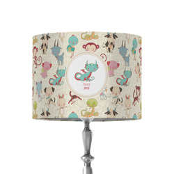 Chinese Zodiac 8" Drum Lamp Shade - Fabric (Personalized)