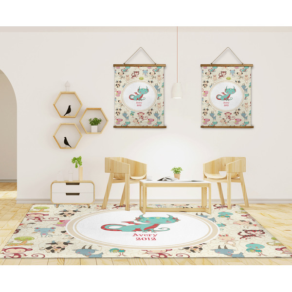 Chinese Zodiac 8'x10' Indoor Area Rugs - IN CONTEXT