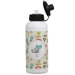 Chinese Zodiac Water Bottles - Aluminum - 20 oz - White (Personalized)