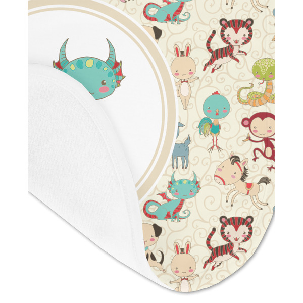 Chinese Zodiac Baby Bib - AFT detail