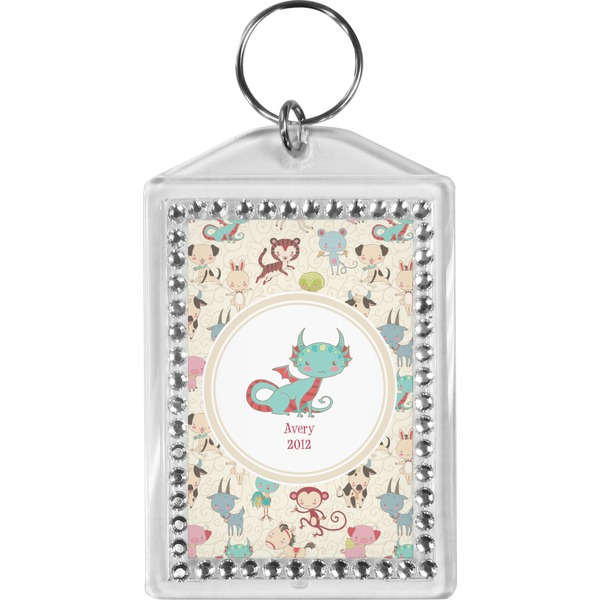 Custom Chinese Zodiac Bling Keychain (Personalized)