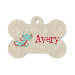 Chinese Zodiac Bone Shaped Dog ID Tag - Small (Personalized)