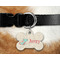 Chinese Zodiac Bone Shaped Dog Tag on Collar & Dog