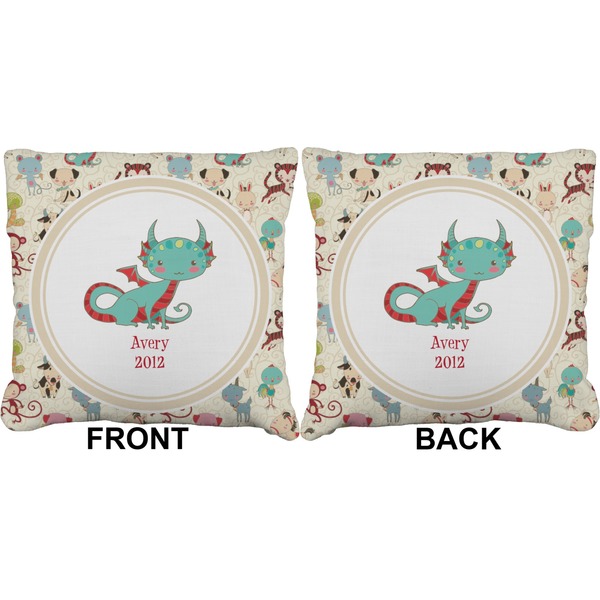 Chinese Zodiac Burlap Pillow Approval