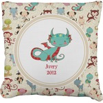 Chinese Zodiac Faux-Linen Throw Pillow (Personalized)