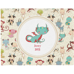 Chinese Zodiac Woven Fabric Placemat - Twill w/ Name or Text