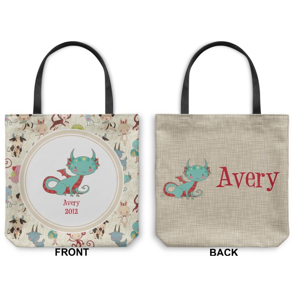Chinese Zodiac Canvas Tote - Front and Back