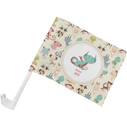 Chinese Zodiac Car Flag - Small w/ Name or Text
