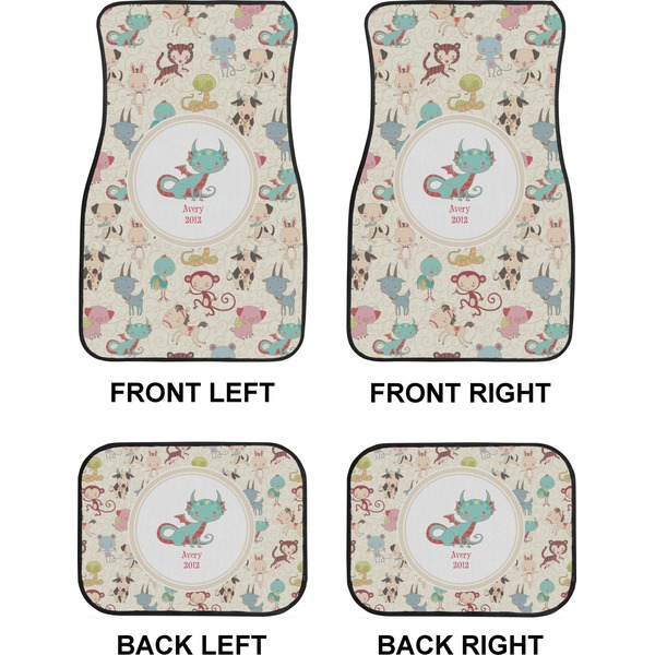 Chinese Zodiac Car Floor Mats Set (2F + 2B)