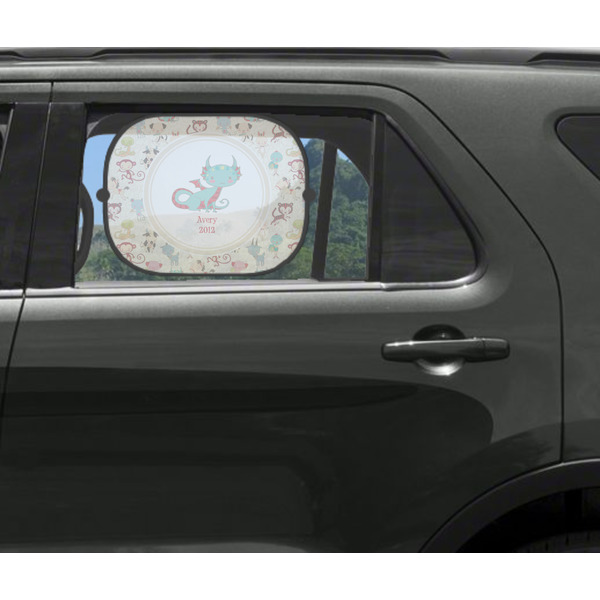 Chinese Zodiac Car Sun Shade Black - In Car Window