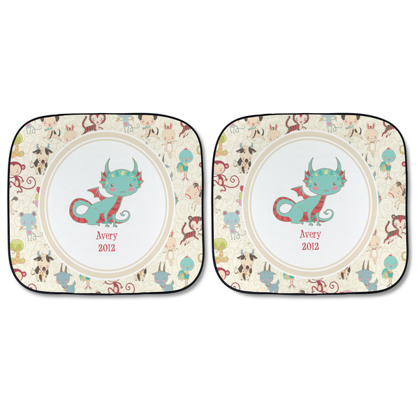 Chinese Zodiac Car Sun Shades - FRONT